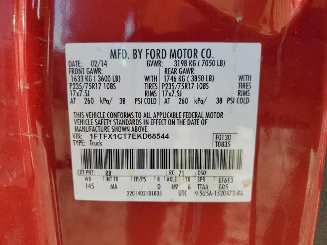 Photo 11 VIN: 1FTFX1CT7EKD68544 - FORD F150 SUPER 