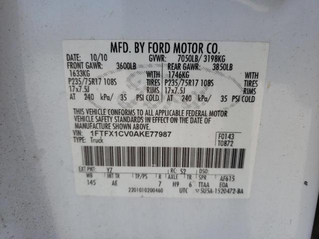 Photo 11 VIN: 1FTFX1CV0AKE77987 - FORD F150 SUPER 