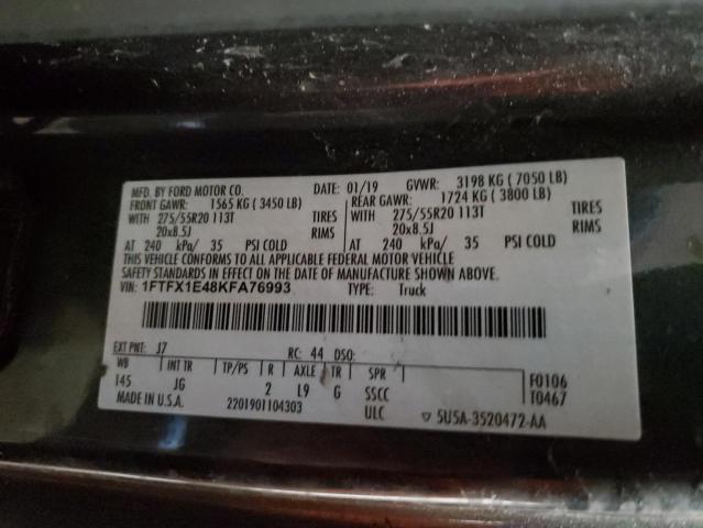 Photo 12 VIN: 1FTFX1E48KFA76993 - FORD F150 SUPER 