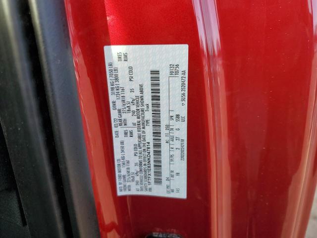 Photo 11 VIN: 1FTFX1E83NKD47814 - FORD F150 SUPER 