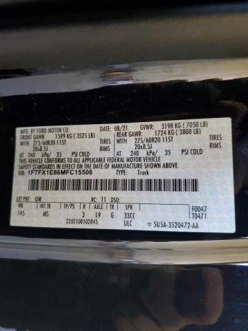 Photo 9 VIN: 1FTFX1E86MFC15508 - FORD F150 SUPER 