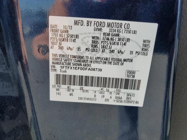 Photo 9 VIN: 1FTFX1EF0DFA08739 - FORD F-150 