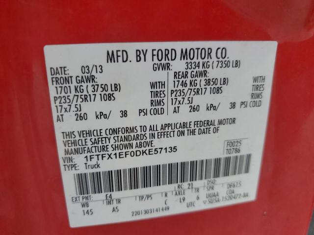 Photo 11 VIN: 1FTFX1EF0DKE57135 - FORD F-150 