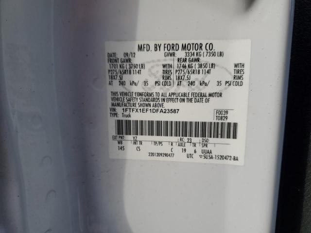 Photo 11 VIN: 1FTFX1EF1DFA23587 - FORD F-150 