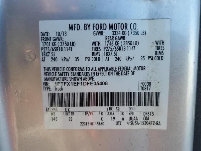 Photo 11 VIN: 1FTFX1EF1DFE05408 - FORD F150 SUPER 