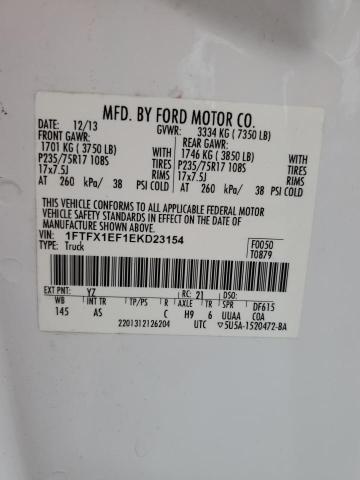 Photo 11 VIN: 1FTFX1EF1EKD23154 - FORD F150 SUPER 