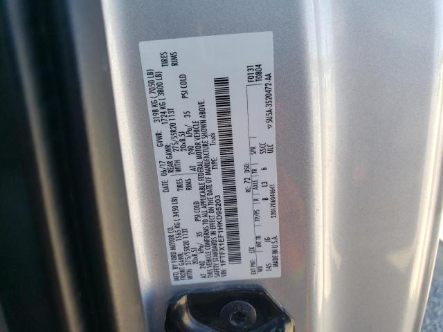 Photo 11 VIN: 1FTFX1EF1HKD95203 - FORD F150 SUPER 