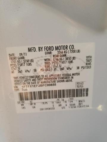 Photo 9 VIN: 1FTFX1EF2BFC99855 - FORD F150 SUPER 