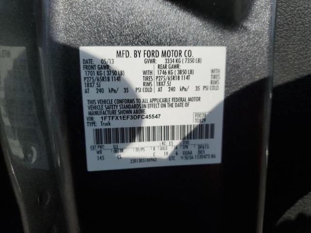 Photo 11 VIN: 1FTFX1EF3DFC45547 - FORD F150 