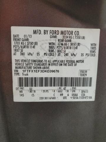 Photo 11 VIN: 1FTFX1EF3DKE09676 - FORD F150 SUPER 