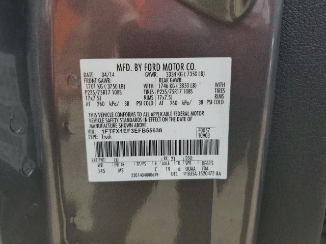 Photo 11 VIN: 1FTFX1EF3EFB55638 - FORD F150 SUPER 