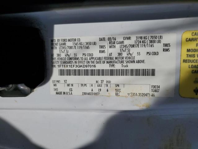 Photo 12 VIN: 1FTFX1EF3GKD97016 - FORD F150 SUPER 