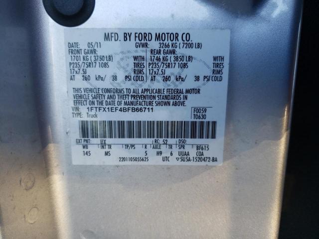 Photo 11 VIN: 1FTFX1EF4BFB66711 - FORD F150 SUPER 