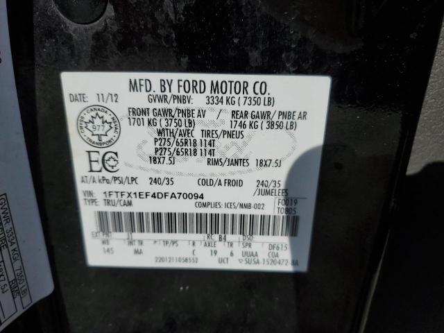 Photo 12 VIN: 1FTFX1EF4DFA70094 - FORD F-150 