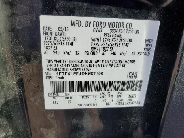 Photo 11 VIN: 1FTFX1EF4DKE97198 - FORD F-150 