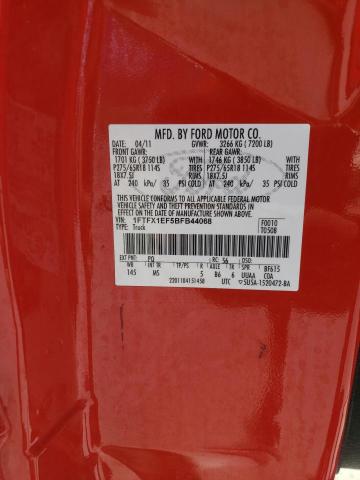 Photo 11 VIN: 1FTFX1EF5BFB44068 - FORD F-150 