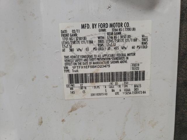 Photo 11 VIN: 1FTFX1EF5BKD23475 - FORD F150 SUPER 