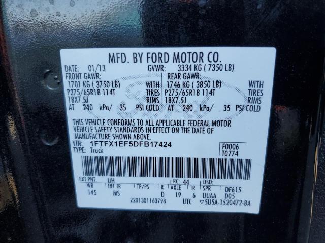 Photo 11 VIN: 1FTFX1EF5DFB17424 - FORD F150 SUPER 