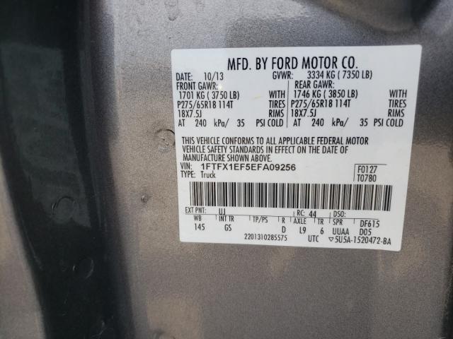 Photo 9 VIN: 1FTFX1EF5EFA09256 - FORD F150 SUPER 