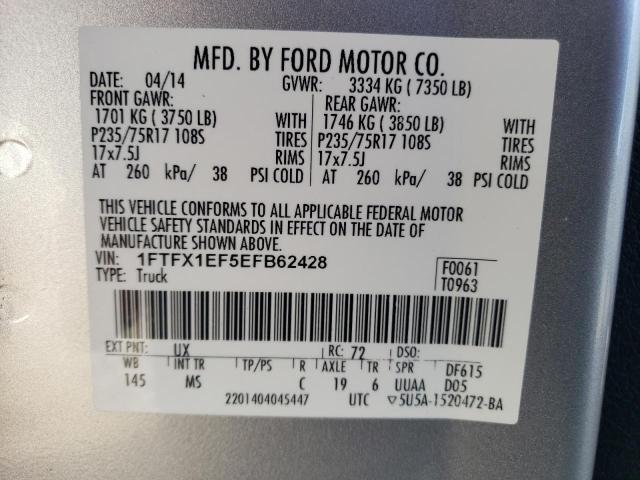 Photo 11 VIN: 1FTFX1EF5EFB62428 - FORD F150 SUPER 