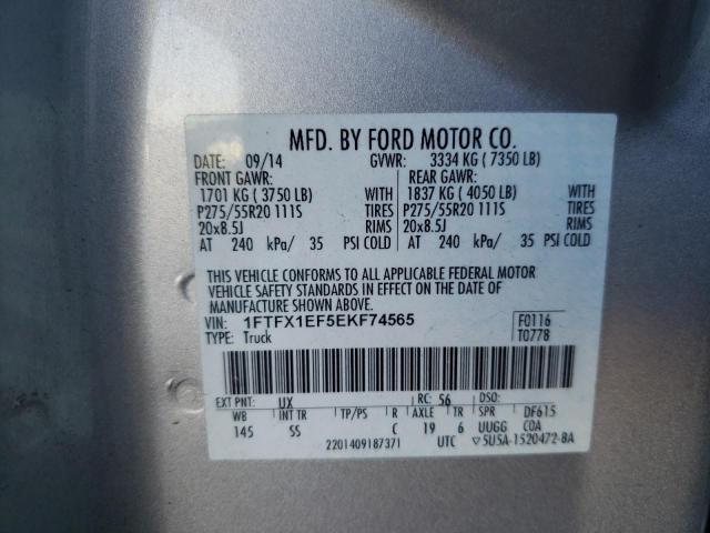 Photo 9 VIN: 1FTFX1EF5EKF74565 - FORD F150 SUPER 