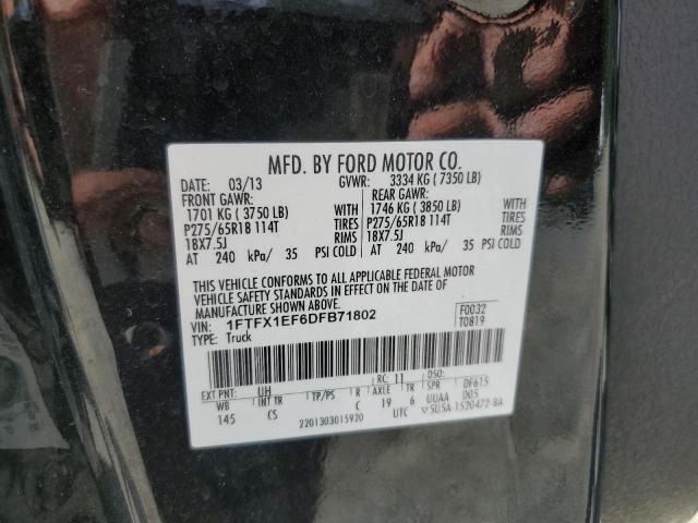 Photo 11 VIN: 1FTFX1EF6DFB71802 - FORD F150 SUPER 