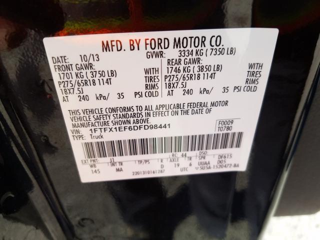 Photo 9 VIN: 1FTFX1EF6DFD98441 - FORD F150 SUPER 