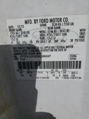 Photo 11 VIN: 1FTFX1EF6DKD86927 - FORD F150 SUPER 