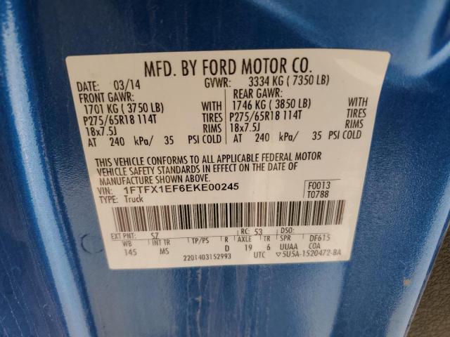 Photo 11 VIN: 1FTFX1EF6EKE00245 - FORD F150 SUPER 