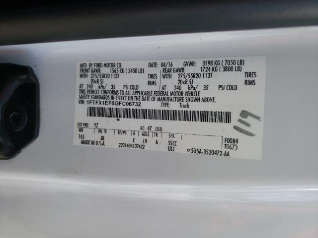 Photo 9 VIN: 1FTFX1EF6GFC06732 - FORD F-150 