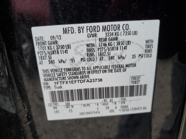 Photo 11 VIN: 1FTFX1EF7DFA23738 - FORD F150 SUPER 