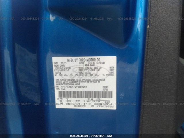 Photo 8 VIN: 1FTFX1EF7DFB59061 - FORD F-150 