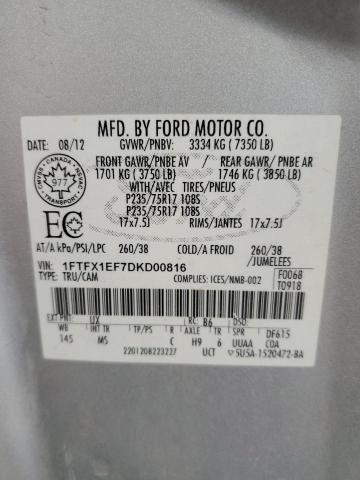 Photo 11 VIN: 1FTFX1EF7DKD00816 - FORD F150 SUPER 