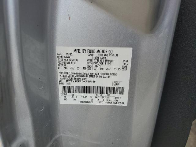 Photo 12 VIN: 1FTFX1EF7DKF95156 - FORD F150 SUPER 