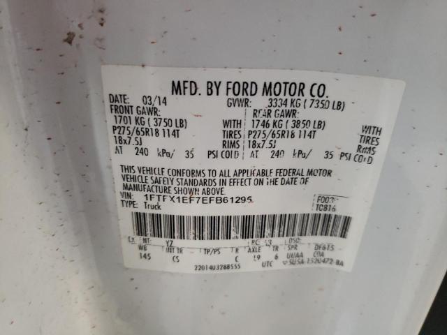 Photo 11 VIN: 1FTFX1EF7EFB61295 - FORD F-150 