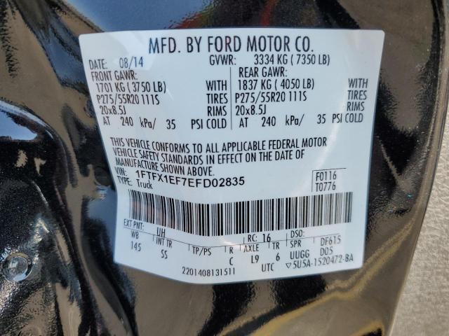 Photo 12 VIN: 1FTFX1EF7EFD02835 - FORD F-150 