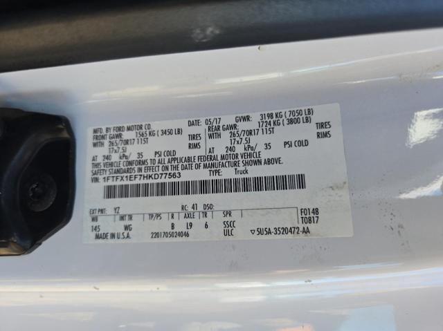 Photo 9 VIN: 1FTFX1EF7HKD77563 - FORD F150 SUPER 