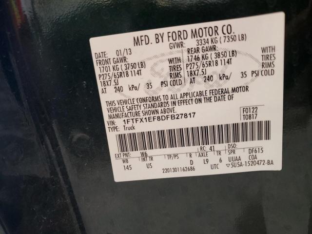 Photo 11 VIN: 1FTFX1EF8DFB27817 - FORD F150 SUPER 