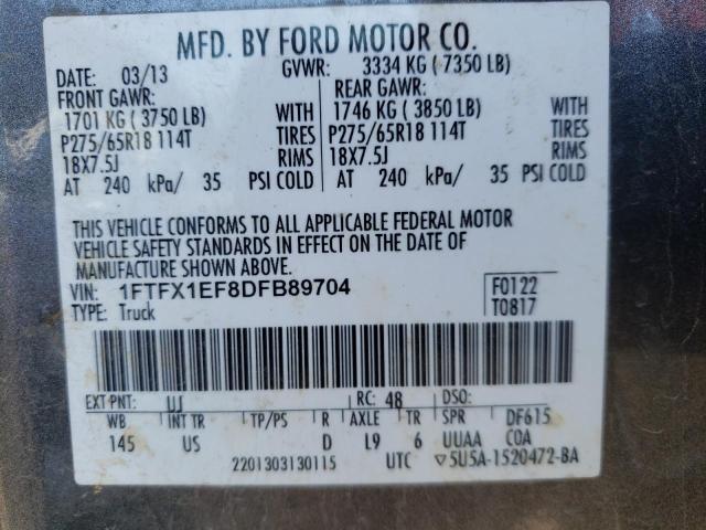 Photo 9 VIN: 1FTFX1EF8DFB89704 - FORD F150 SUPER 