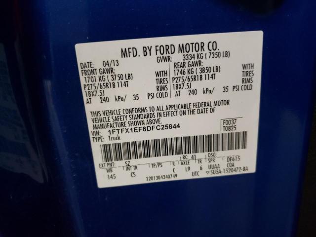 Photo 11 VIN: 1FTFX1EF8DFC25844 - FORD F150 SUPER 