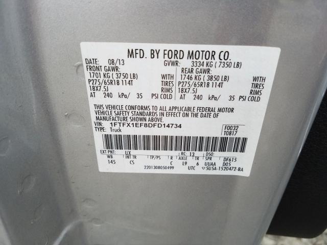 Photo 9 VIN: 1FTFX1EF8DFD14734 - FORD F150 SUPER 