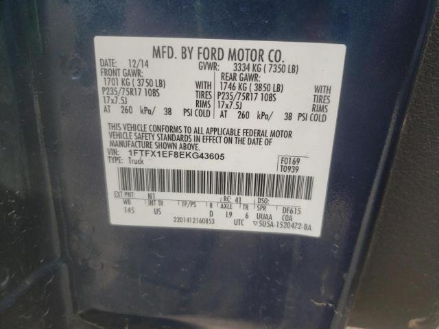 Photo 9 VIN: 1FTFX1EF8EKG43605 - FORD F150 SUPER 