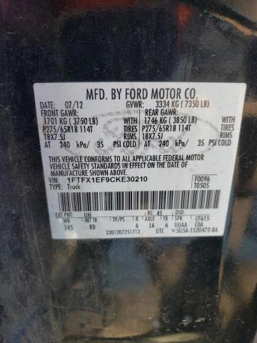 Photo 11 VIN: 1FTFX1EF9CKE30210 - FORD F-150 