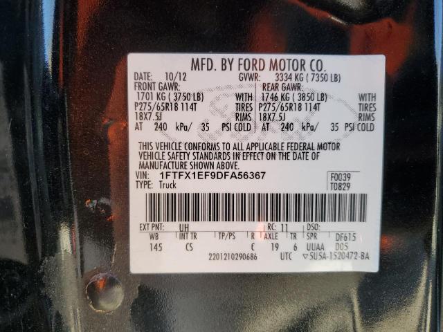 Photo 11 VIN: 1FTFX1EF9DFA56367 - FORD F-150 