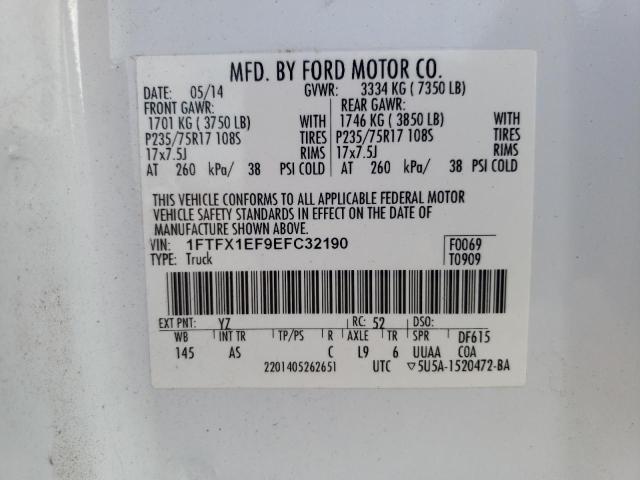 Photo 11 VIN: 1FTFX1EF9EFC32190 - FORD F-150 