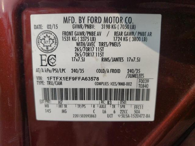 Photo 11 VIN: 1FTFX1EF9FFA63578 - FORD F150 SUPER 