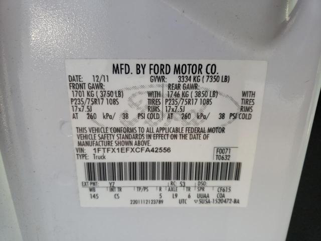 Photo 9 VIN: 1FTFX1EFXCFA42556 - FORD F150 SUPER 