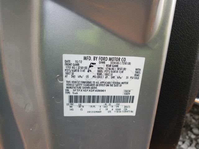 Photo 9 VIN: 1FTFX1EFXDFA56961 - FORD F150 SUPER 