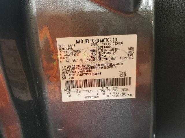 Photo 9 VIN: 1FTFX1EFXDFB64545 - FORD F150 SUPER 