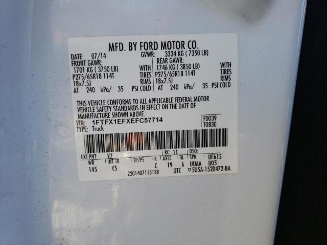 Photo 11 VIN: 1FTFX1EFXEFC57714 - FORD F150 SUPER 